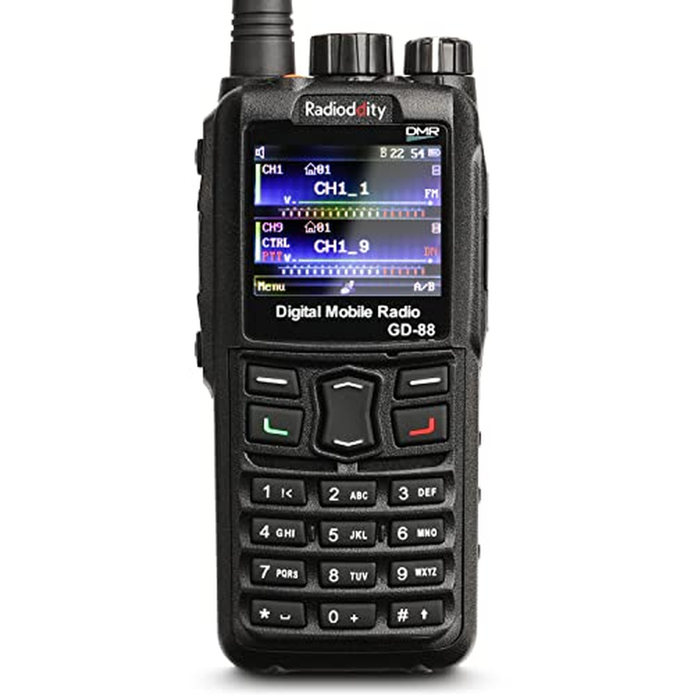 Radioddity GD-88 DMR & Analog 7W Ruční rádio, VHF UHF Dual Band Ham Two Way Radio, s APRS, Cross-Band Repeater, SFR, 300K kontak